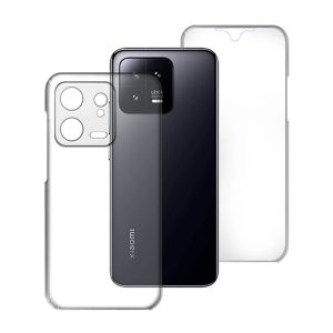 CAPA SILICONE DURA 360º XIAOMI 13 PRO TRANSPARENTE COM PROTETOR DE CÂMERA