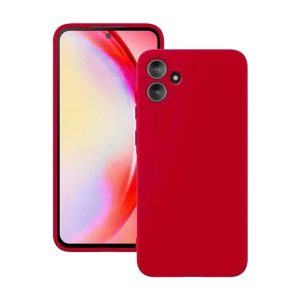 CAPA SILICONE SAMSUNG GALAXY A06 VERMELHO COM PROTETOR DE CÂMERA