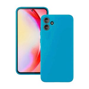 CAPA SILICONE SAMSUNG GALAXY A06 AZUL COM PROTETOR DE CÂMERA