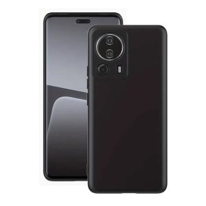 CAPA SILICONE GEL XIAOMI 13 LITE PRETO COM PROTETOR DE CÂMERA