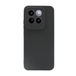 CAPA SILICONE GEL XIAOMI 14 PRO PRETO COM PROTETOR DE CÂMERA 3D