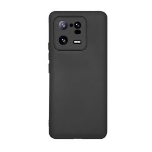 CAPA SILICONE GEL XIAOMI 13 PRO PRETO COM PROTETOR DE CÂMERA 3D