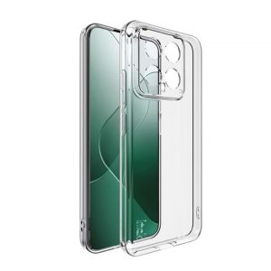 CAPA SILICONE GEL XIAOMI 14 PRO TRANSPARENTE COM PROTETOR DE CÂMERA