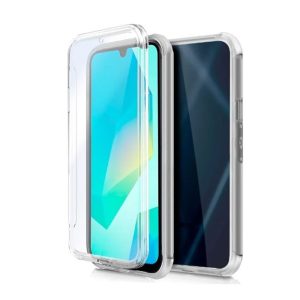 CAPA SILICONE DURA 360º SAMSUNG GALAXY A16 TRANSPARENTE