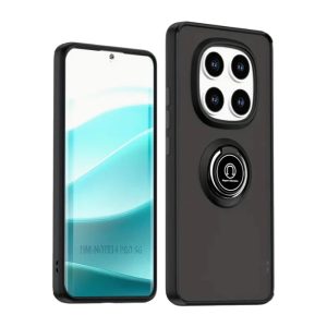 CAPA SILICONE COM ANEL DE DEDO XIAOMI REDMI NOTE 14 PRO PRETO