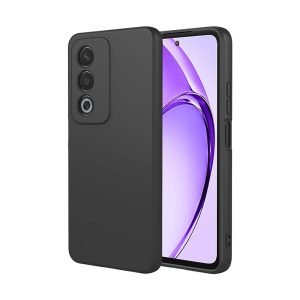 CAPA SILICONE OPPO A80 PRETO COM PROTETOR DE CÂMERA