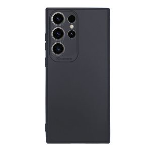 CAPA SILICONE GEL SAMSUNG GALAXY S25 ULTRA PRETO COM PROTETOR DE CÂMERA 3D