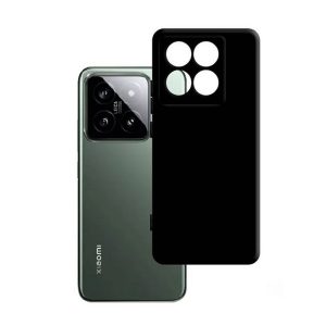 CAPA SILICONE GEL XIAOMI 14T PRETO COM PROTETOR DE CÂMERA