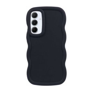 CAPA SILICONE GEL SAMSUNG GALAXY A16 PRETO ONDULADA