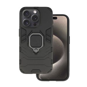 CAPA SILICONE ANTI-CHOQUE ARMOR CARBON APPLE IPHONE 16 PRO PRETO RING ARMOR
