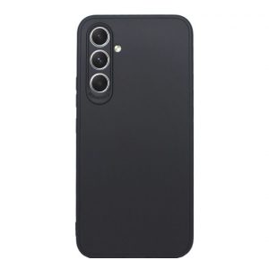 CAPA SILICONE GEL SAMSUNG GALAXY A05S PRETO COM PROTETOR DE CAMERA 3D
