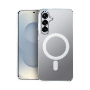 CAPA SILICONE DURA SAMSUNG GALAXY S25 TRANSPARENTE MAGSAFE