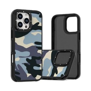 CAPA SILICONE TPU APPLE IPHONE 16 PRO MAX AZUL CAMUFLAGEM