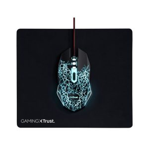 RATO PARA GAMING TRUST BASIC GAMING PRETO COM TAPETE