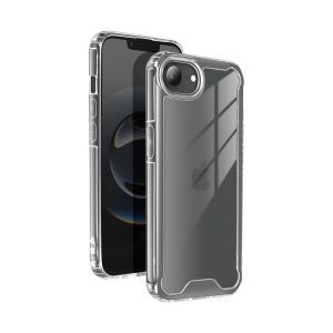 CAPA SILICONE DURA ANTI-CHOQUE APPLE IPHONE 16E TRANSPARENTE