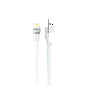 CABO DE DADOS NEW SCIENCE U-12 BRANCO 3.0A 1M PARA IPHONE