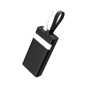 POWER BANK NEW SCIENCE T222 PRETO 20000MAH 2 USB/USB-C/MICRO COM LANTERNA LED