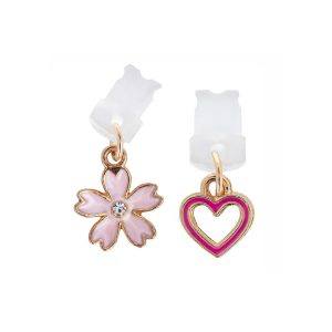 PINGENTE FLOR/CORAÇÃO ROSA LIGHTNING