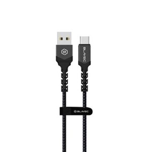 CABO DE DADOS USB TIPO C BLAVEC RAPTOR PRETO 66W 6.0A 1M