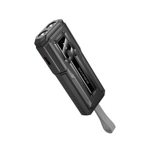 POWER BANK BOROFONE BJ54 PRETO 10000MAH 20W 2 INPUT USB/USB-C COM LANTERNA