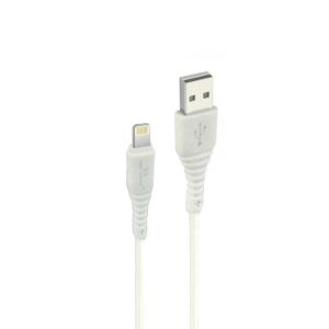 CABO DE DADOS NEW SCIENCE NS-110 BRANCO 2.4A 3M PARA IPHONE