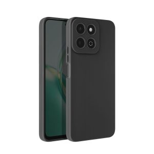 CAPA SILICONE GEL HUAWEI HONOR 200 SMART PRETO COM PROTETOR DE CÂMERA