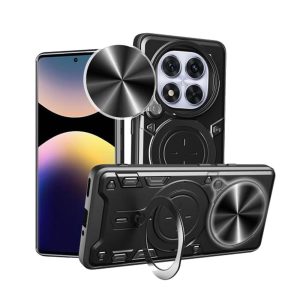 CAPA SILICONE TPU COM ANEL DE DEDO XIAOMI REDMI NOTE 14 PRO/REDMI NOTE 14 PRO PL