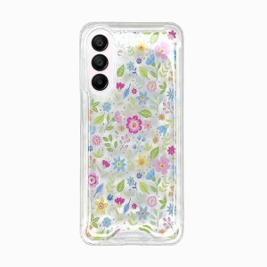 CAPA SILICONE DURA ANTI-CHOQUE SAMSUNG GALAXY A36/GALAXY A56 TRANSPARENTE FLOR D
