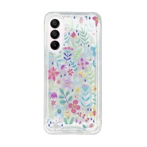 CAPA SILICONE DURA ANTI-CHOQUE SAMSUNG GALAXY A36/GALAXY A56 TRANSPARENTE FLOR D