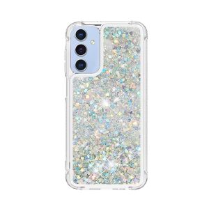 CAPA SILICONE DURA COM DESENHO BRILHANTE SAMSUNG GALAXY A36/GALAXY A56 PRATA