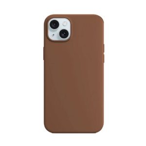 CAPA SILICONE APPLE IPHONE 15 CASTANHO