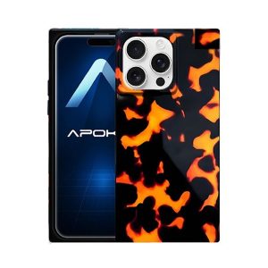 CAPA SILICONE TPU APPLE IPHONE 16 PRO MAX PRETO LEOPARDO MAGSAFE