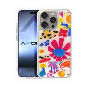 CAPA SILICONE TPU APPLE IPHONE 16 TRANSPARENTE FLOR