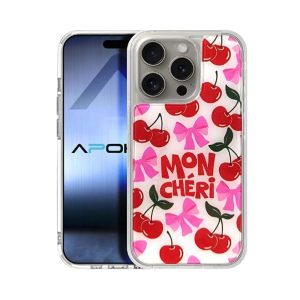 CAPA SILICONE DURA APPLE IPHONE 16 PLUS TRANSPARENTE MON CHÉRI