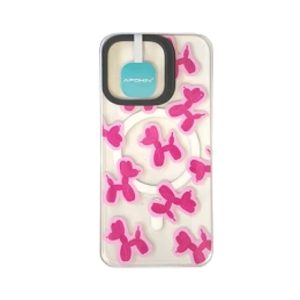 CAPA DE VIDRO APPLE IPHONE 16 PRO TRANSPARENTE CÃES COM MAGSAFE