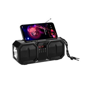 COLUNA BLUETOOTH DENVER BTG-158 PRETO COM PAINEL SOLAR E LANTERNA