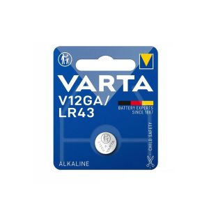 PILHAS VARTA V12GA/LR43 1.5V ALCALINA (1UN)
