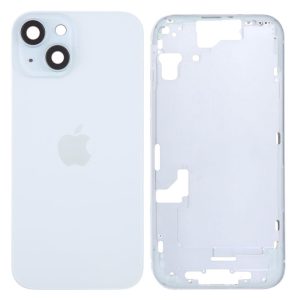 TAMPA TRASEIRA APPLE IPHONE 15 AZUL COM FRAME