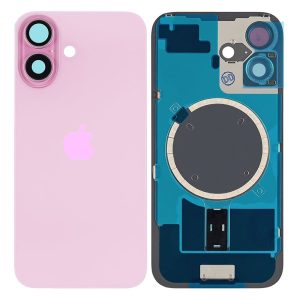 TAMPA TRASEIRA APPLE IPHONE 16 ROSA COM LENTE DE CÂMERA