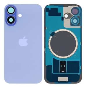 TAMPA TRASEIRA APPLE IPHONE 16 AZUL COM LENTE DE CÂMERA