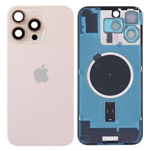 TAMPA TRASEIRA APPLE IPHONE 16 PRO MAX TITÂNIO DESERT COM LENTE DE CÂMERA