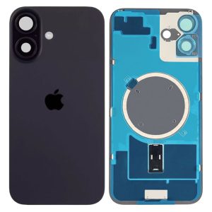 TAMPA TRASEIRA APPLE IPHONE 16 PLUS PRETO COM LENTE DE CÂMERA