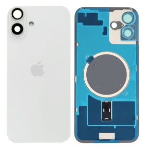 TAMPA TRASEIRA APPLE IPHONE 16 PLUS BRANCO COM LENTE DE CÂMERA