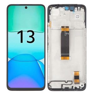 TOUCH+DISPLAY COM FRAME XIAOMI REDMI 13 4G 6.7" PRETO