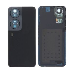 TAMPA TRASEIRA HUAWEI HONOR 90 SMART PRETO COM LENTE DE CÂMERA