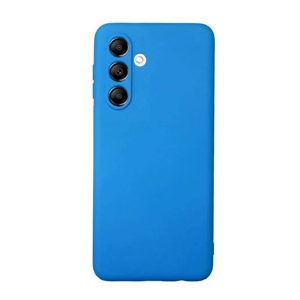 CAPA SILICONE SAMSUNG GALAXY A05S AZUL COM PROTETOR DE CAMERA