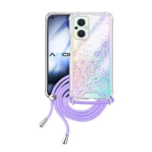 Capa Silicone Oppo Reno8 Lite/Reno7 Z 5G Lil??s Brillhantes Com Corda