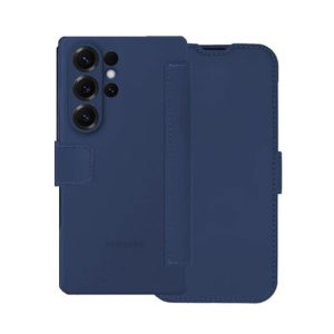 Capa Flip Cover Samsung Galaxy S25 Ultra Azul Suave Com Protetor De C??mera