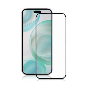 PELICULA DE VIDRO 5D COMPLETA APPLE IPHONE 16 PRO PRETO ANTI-ESTATICO