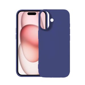 CAPA SILICONE APPLE IPHONE 17 AZUL ESCURO